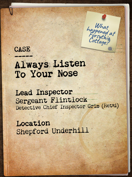 The body of Professor Julian Birch-Lawton has been found dead in the living room of his cottage in Shepford Underhill. Never fear though, as Inspector Grim is on the scene - except this time he's retired.